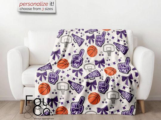 Discover Basketball Blanket, Stadium Blanket, Basketball Mom Blanket