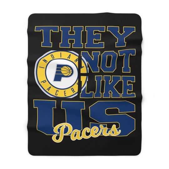 Indiana Basketball They Not Like Us 60x80 Warm Sherpa Fleece Blanket, Cozy Sports Fleece Throw, Game Day Decor, Fan Gift, Soft Cover