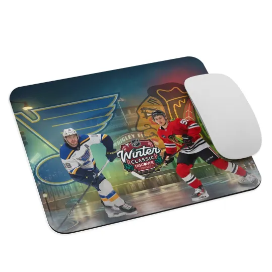 NHL Winter Classic 2025 Chicago Blackhawks vs St Louis Blues Mouse Pad