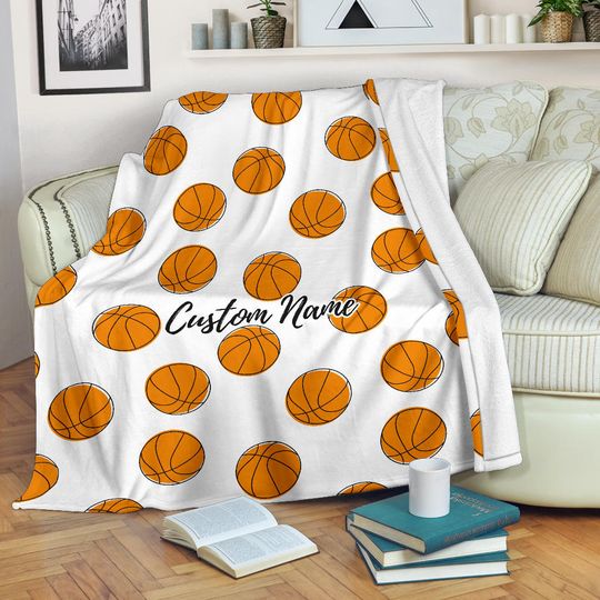 Discover Custom Name Basketball Blanket: Ultra-Soft Fleece Throw
