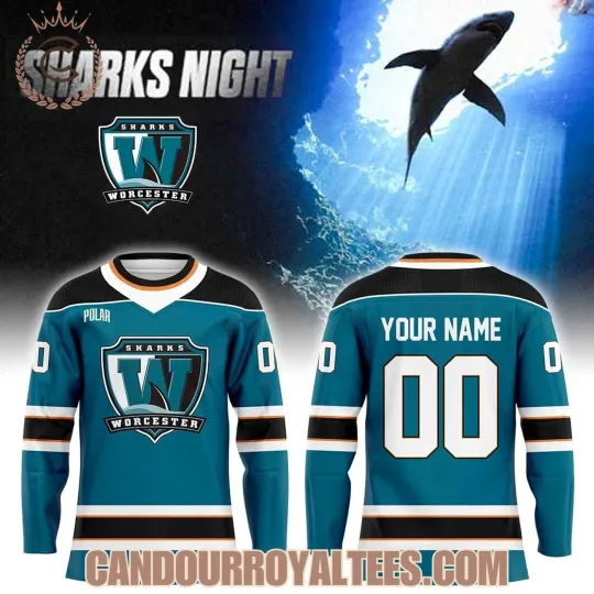Discover Personalized Worcester Railers HC Sharks Night 2026 Hockey Shirt Men's Fan Gear