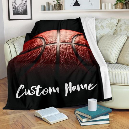 Discover Custom Name Basketball Blanket: Ultra-Soft Fleece Throw