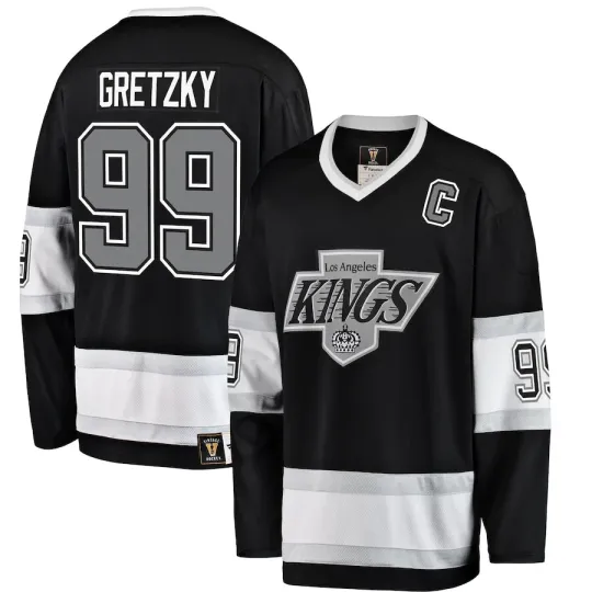 Discover Men's Los Angeles Wayne Gretzky Black Premier Breakaway Jersey