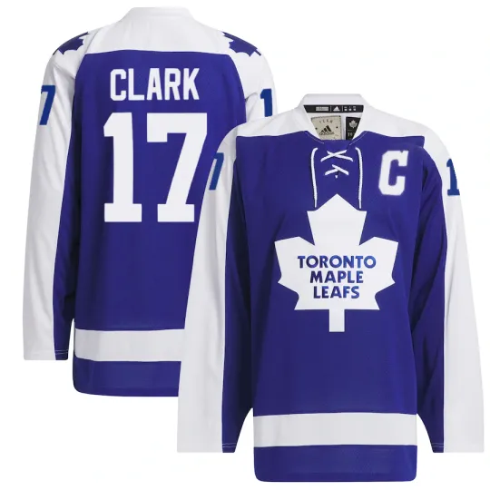 Discover Men's Toronto  Blue Team Classic Hockey Jersey - Wendel Clark