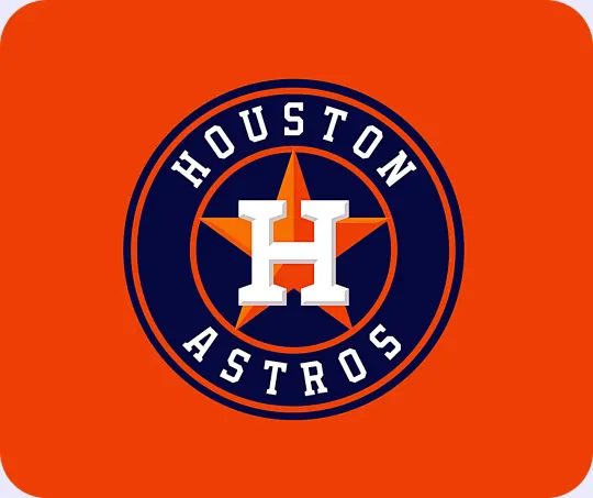 Houston Astros Mouse Pad for Computer and Laptop