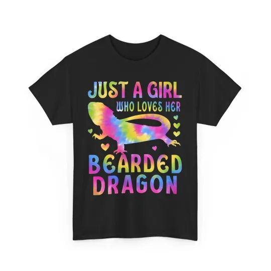 Discover Just A Girl Who Loves Bearded Dragon Reptiles Lizard Lovers Girls Cute Shirt