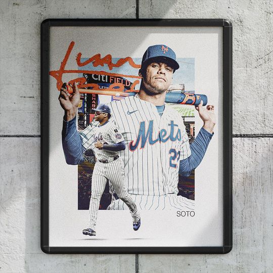 Discover Juan Soto New York Mets Baseball Poster/Wall Decor/Print - 8x10/16x20
