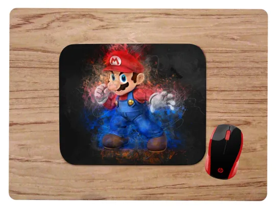 Discover Mario Art Design Mouse Pad Non-Slip