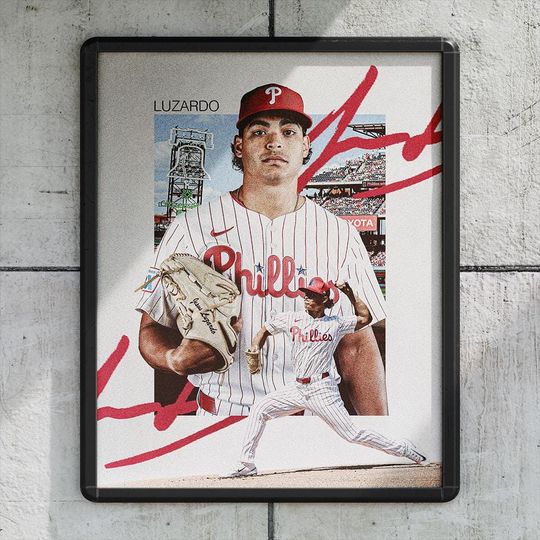 Jess Luzardo Philadelphia Phillies Baseball Poster/Wall Decor/Print