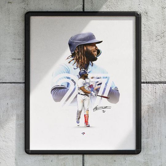 Discover Vladimir Guerrero Jr. 27 Toronto Blue Jays Baseball Poster