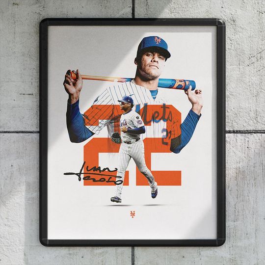 Discover Juan Soto 22 New York Mets Baseball Poster/Wall Decor/Print