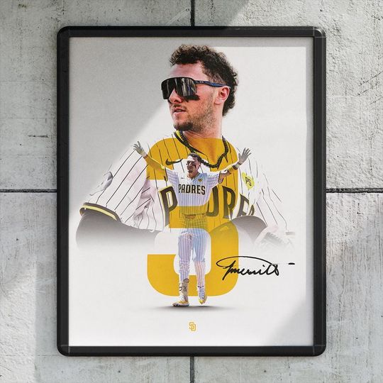 Discover Jackson Merrill 3 San Diego Padres Baseball Poster/Wall Decor/Print