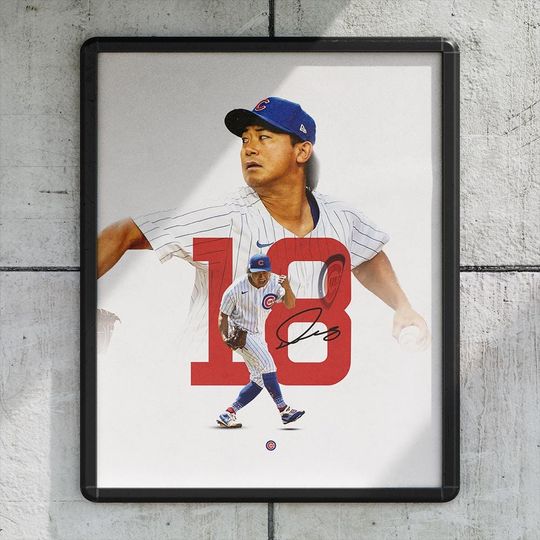 Shota Imanaga 18 Chicago Cubs Baseball Poster/Wall Decor/Print