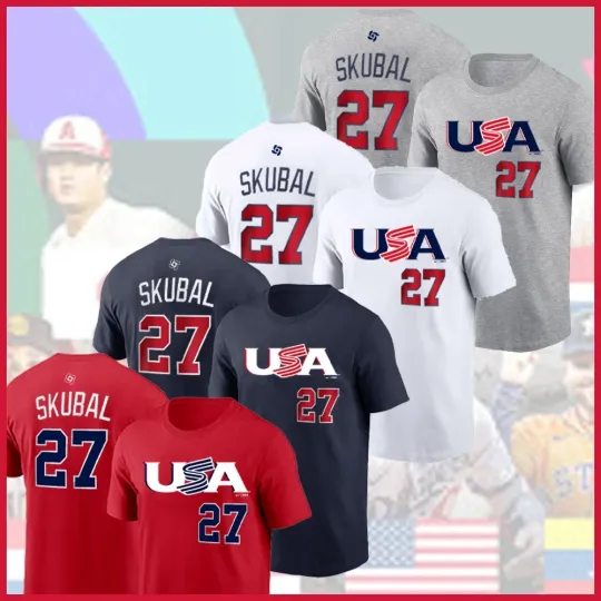 Discover Tarik Skubal #27 USA Baseball 2026 World Baseball Classic Name & Number Gift