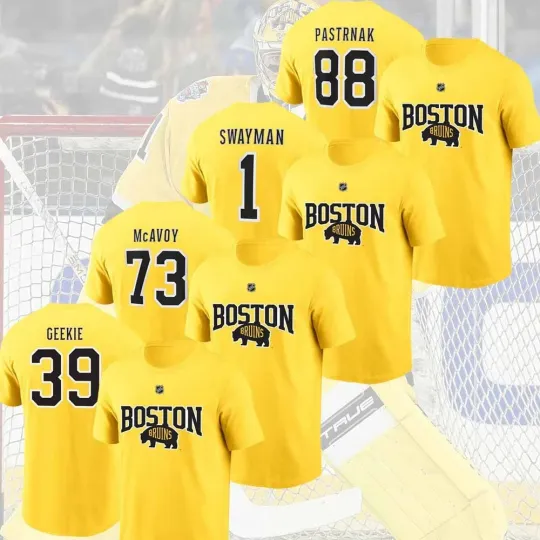 Boston Bruins 2026 Stadium Series Name & Numer Players Unisex Gifts For Fans