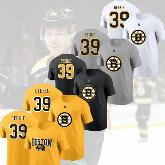 Discover Morgan Geekie #39 Boston Team Name & Number Player Unisex Gifts For Fans