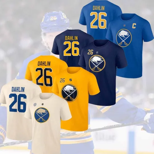 Discover Rasmus Dahlin #26 Buffalo Sabres Team Name & Number Player Gifts For Fans