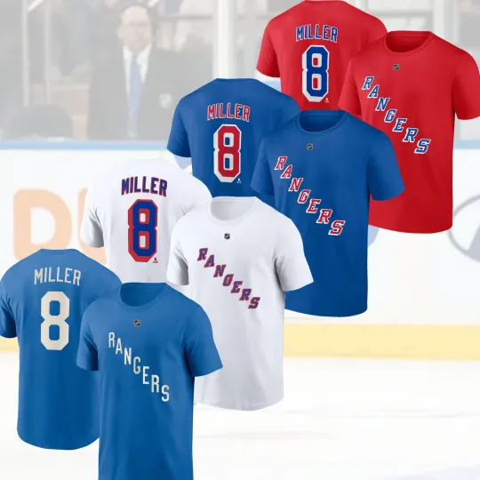 J.T. Miller #8 New York Rangers 2025 Name & Number Gift For Fans
