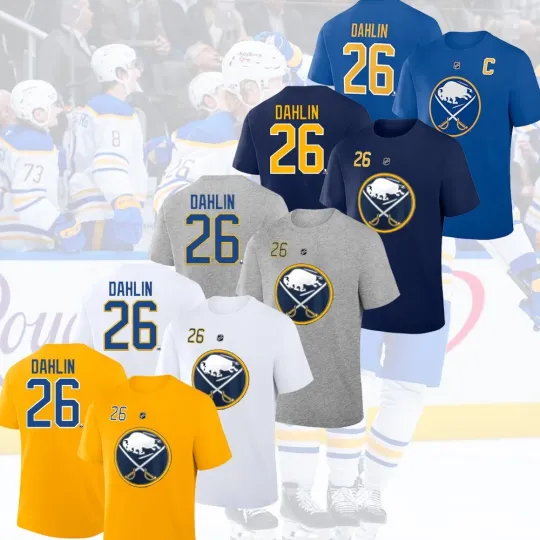 Discover Rasmus Dahlin #26 Buffalo Sabres 2026 Player Name & Number For Fans