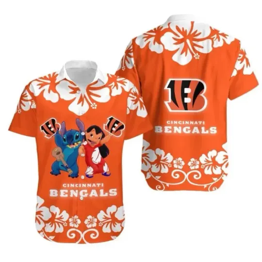 Discover Cincinnati Football Ohana Floral Hawaiian, Gift For Fans, Gift For Friends