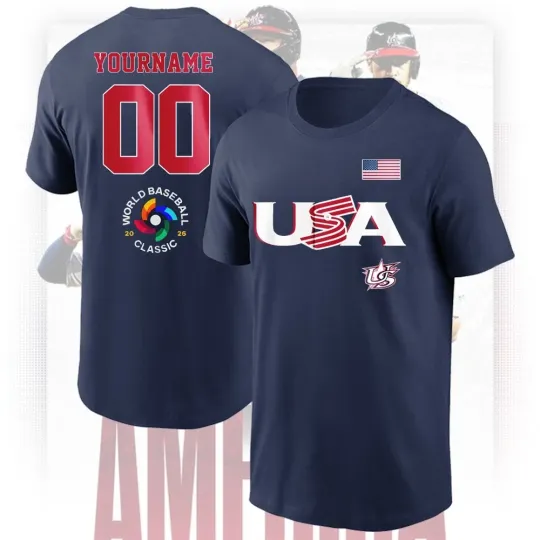 Discover Custom USA 2026 World Baseball Classic Name & Number Players Gifts For Fans