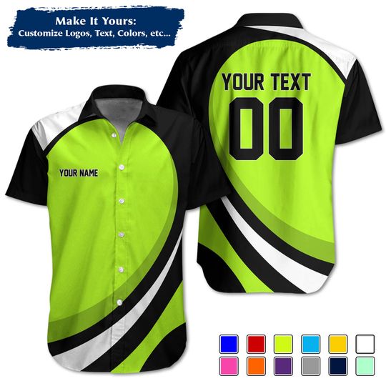 Discover Custom Racing Sport Shirt | Exclusive Curve Design with Custom Name, Text & Number