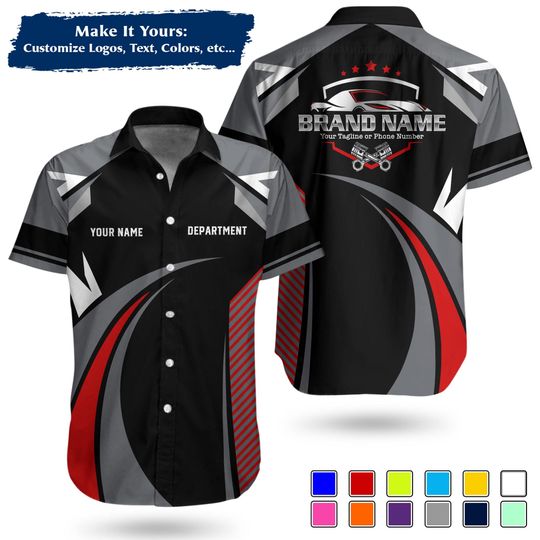 Discover Custom Uniform Work Shirt with Name & Department | Professional Workwear Shirt | Business Team Apparel