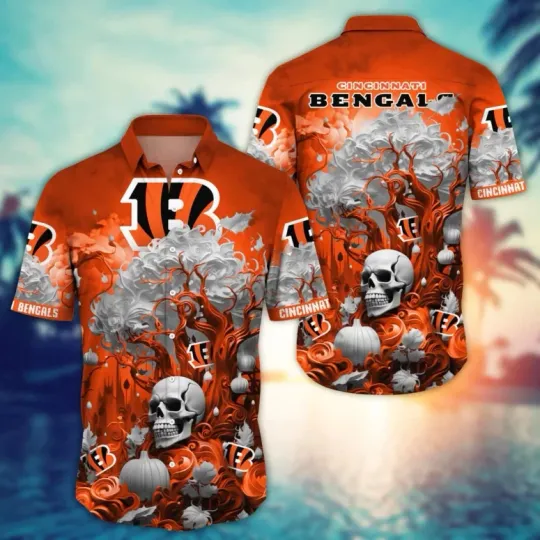 Discover Cincinnati Football Haunted Grove Hawaiian, Gift For Fans, Gift For Friends