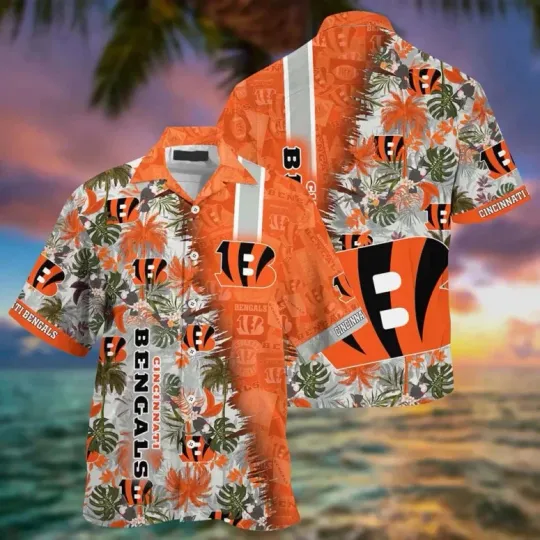 Discover Cincinnati Football Jungle Tropics Hawaiian, Gift For Fans, Gift For Friends