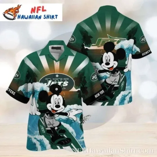 Discover New York Football Surfin’ Mickey Hawaiian Shirt