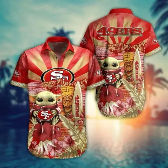 Discover San Francisco 49ers Tiki Paradise Hawaiian Shirt