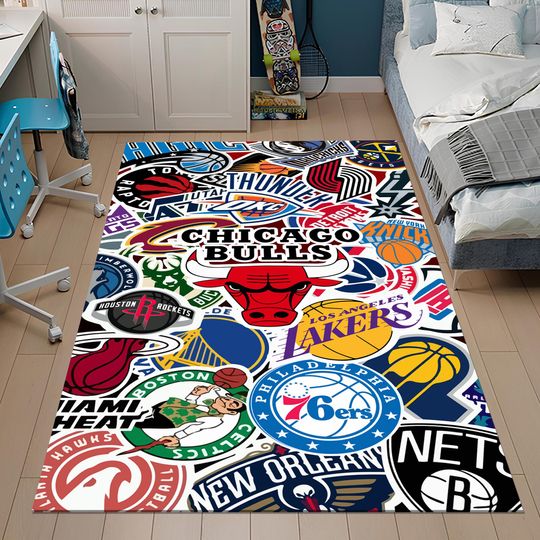Discover Basketball Rug,Nba Team Rug,Boys Room Rug,Sport Rug,Cool Rugs,Custom Rug,Hypebeast Rug,Area Rug,Personalized Rug,Unique Rug,Gift for Her
