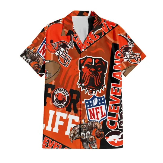 Discover Cleveland Football For Life Hawaiian, Gift For Fans, Gift For Friends