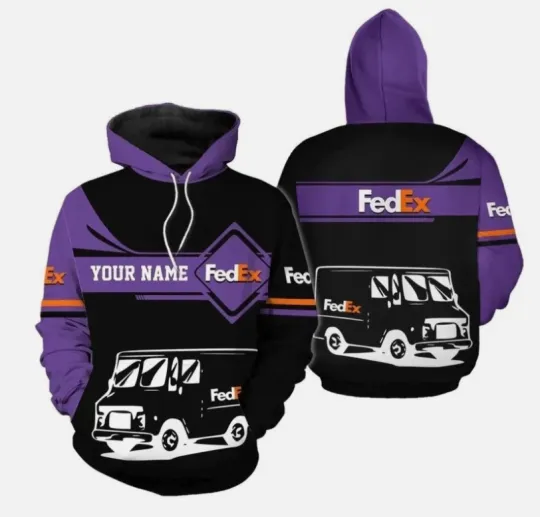 Personalized Fedex Custom Full Print 3D Hoodie