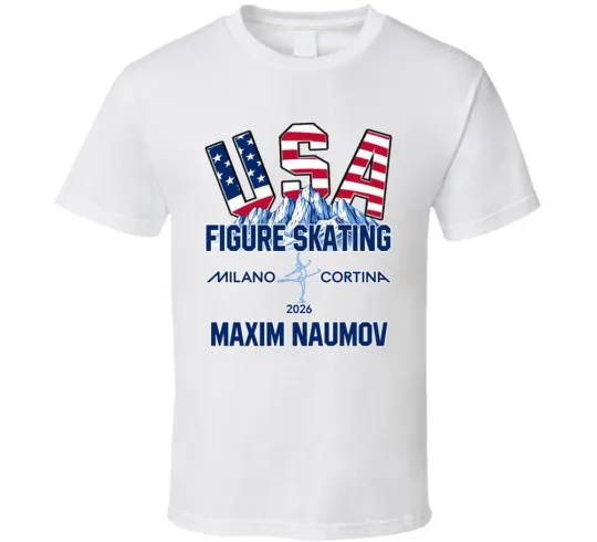 Discover Maxim Naumov Figure Skating Milano Cortina 2026 Fan T Shirt