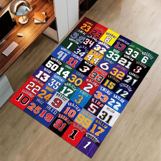 Discover Nba Players Rug,Basketball Rug,Sport Rug,Colorful Rug,Cool Rugs,Custom Rug,Hypebeast Rug,Area Rugs,Personalized Rug,Unique Rug,Gift for her