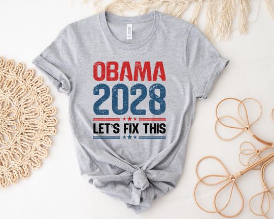 Discover Obama 2028 Yes We Can Again Shirt, Political Shirt, Funny Vote Hope Change Shirt, Presidential Election, Resist Shirt,Obama Shirt, Democracy