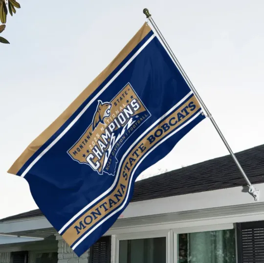 Discover MS Bobcat1 National Champions 2025 3D Double-Side House Flag