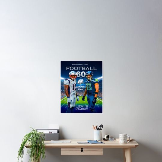 Discover Super Bowl LX - Football Championship Game Poster February 8, 2026