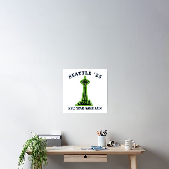 Discover Seattle 2025 Vertical Premium Matte Poster