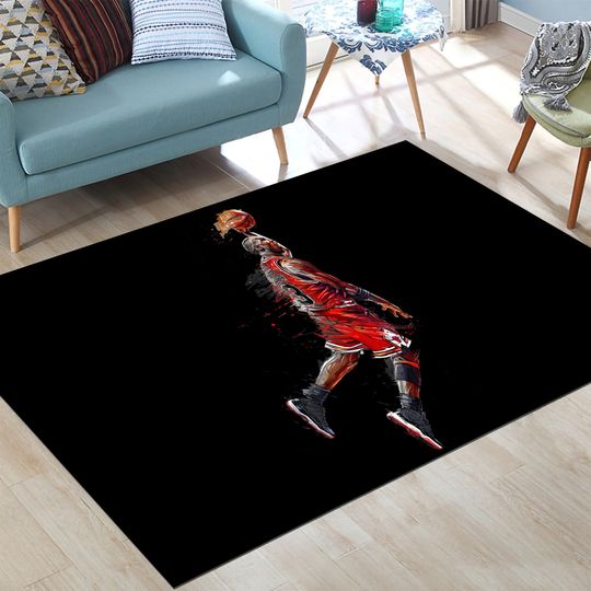 Discover Basketball Rug, Sports Rug, NBA Fan, Modern Rug, Popular Rug, Custom Rug, Area Rug, Salon Rug, Living Room Rug, Popular Rug
