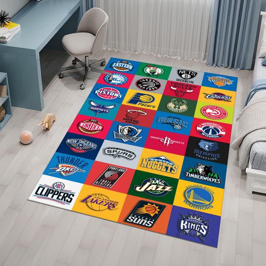 Discover Basketball Rug,Nba Team Rug,Boys Room Rug,Sport Rug,Kids Room Rug,Custom Rug,Hypebeast Rug,Area Rug,Personalized Rug,Unique Rug,Gift For Him