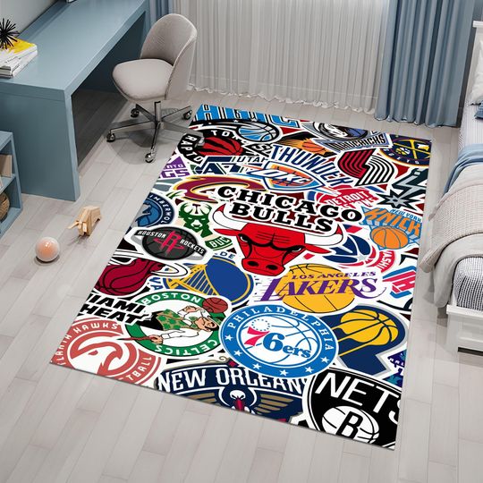 Discover Basketball Rug,Nba Team Rug,Boys Room Rug,Sport Rug,Cool Rugs,Custom Rug,Hypebeast Rug,Area Rug,Personalized Rug,Unique Rug,Gift for Her