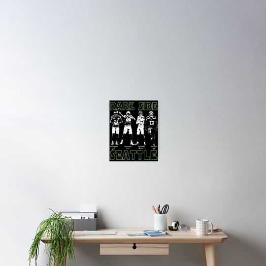 Discover Dark Side 12 Football Poster