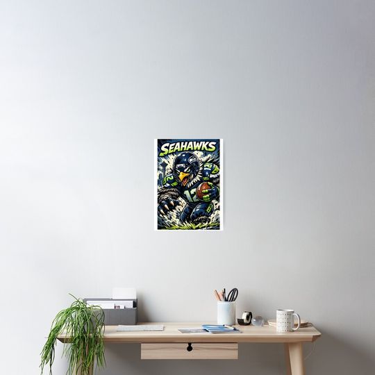 Discover Sea Hawks Comic Style Vertical Poster