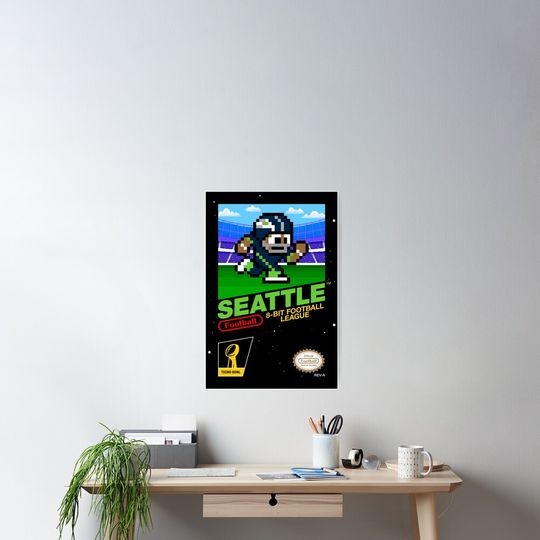 Discover Seattle Seahawks Vertical Poster