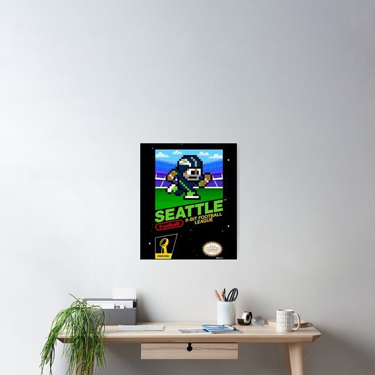 Discover Seattle Seahawks Vertical Poster