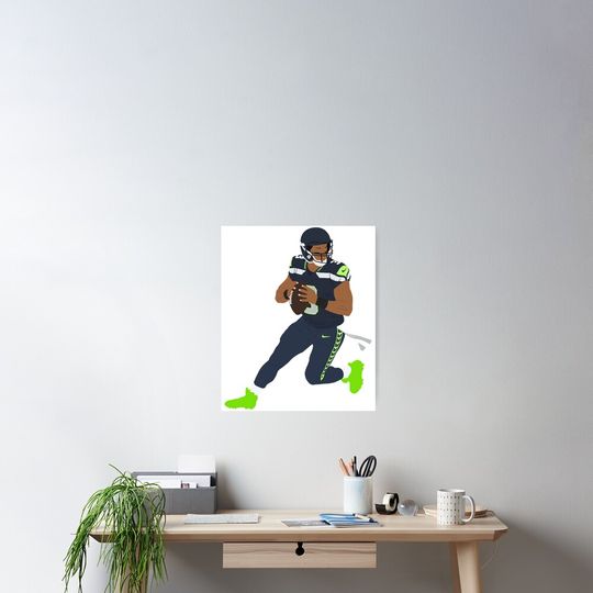 Seattle Seahawks Russell Poster - Premium Matte Vertical Artwork