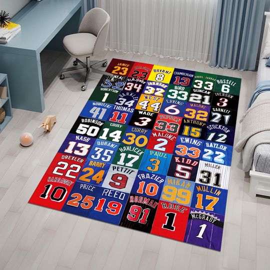 Discover Nba Players Rug,Basketball Rug,Sport Rug,Colorful Rug,Cool Rugs,Custom Rug,Hypebeast Rug,Area Rugs,Personalized Rug,Unique Rug,Gift for her