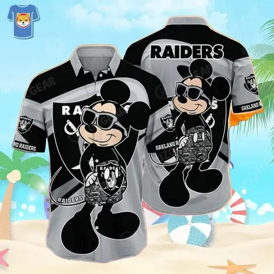 Discover Las Vegas Football Hawaiian Shirt Mickey Mouse Disney All Over Print